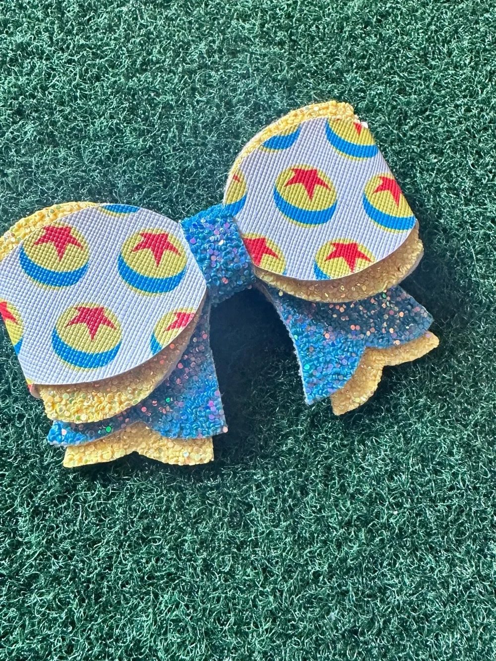 Hair Bow Clip with Pixar Luxo Ball